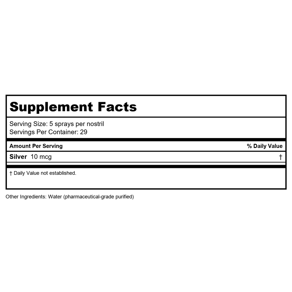 Argentyn 23 Spray nasal — Soulagement des sinus 1 oz