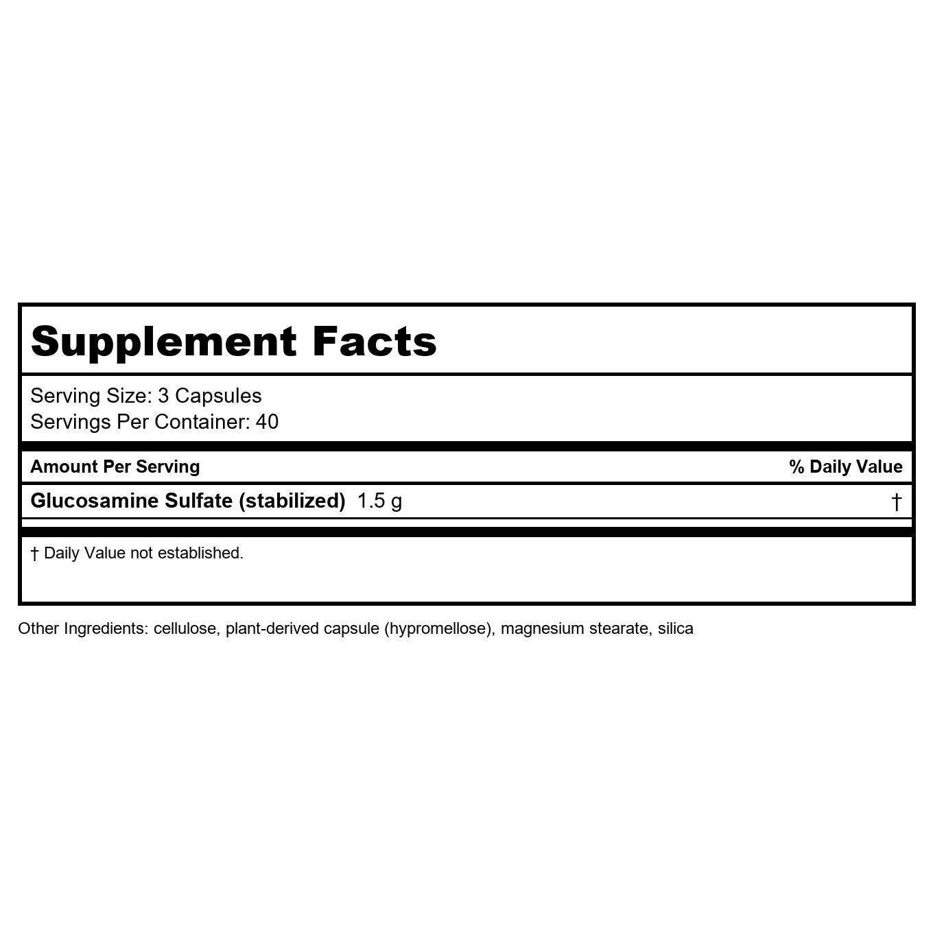 Nature's Way GS-500 Sulfate de Glucosamine 240 Gélules