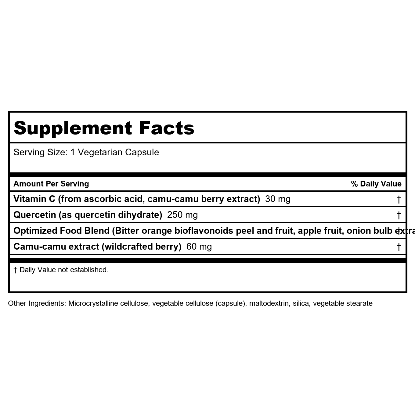 Life Extension Optimized Quercetin 60 Vcaps