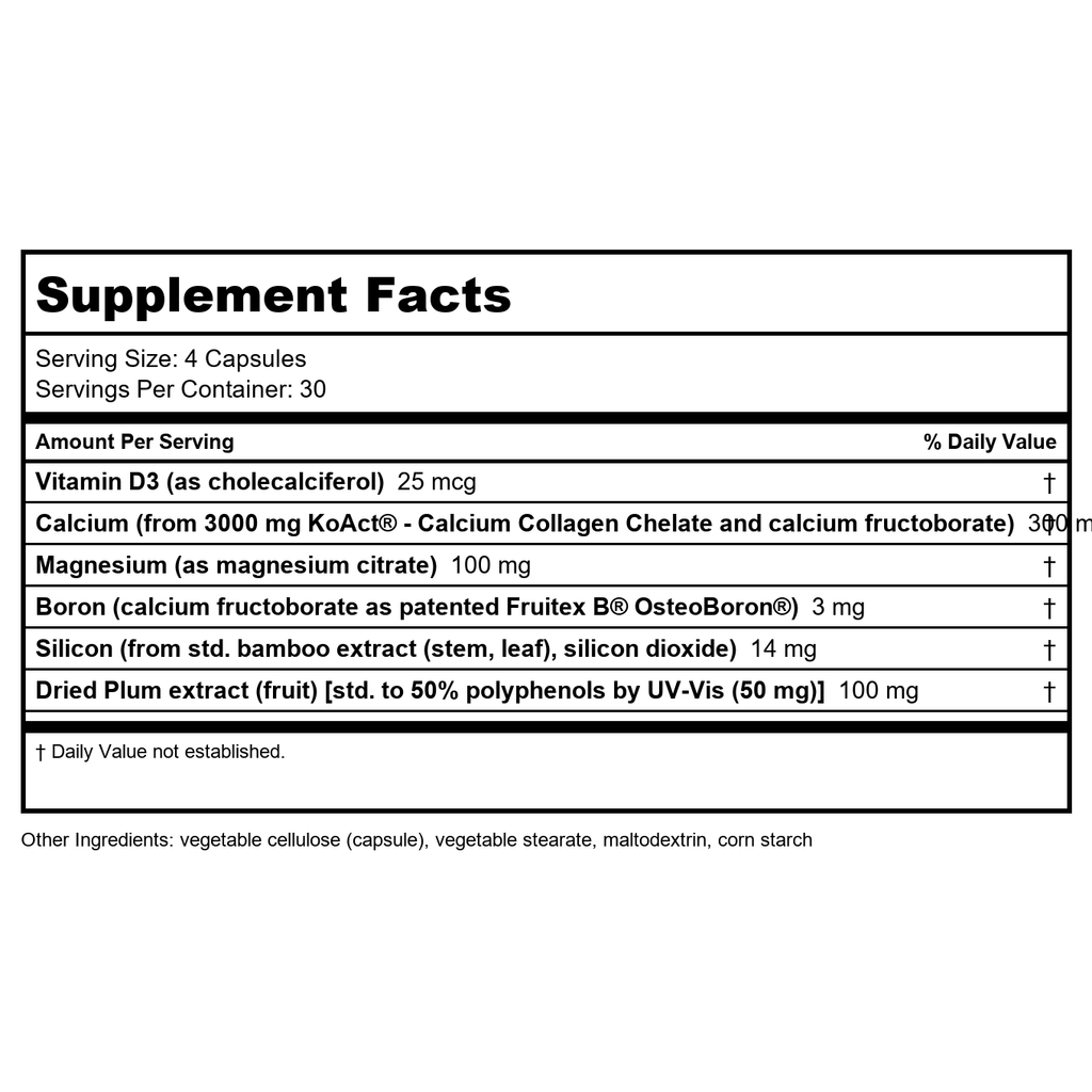 Life Extension Bone Strength Formula with KoAct 120 gélules