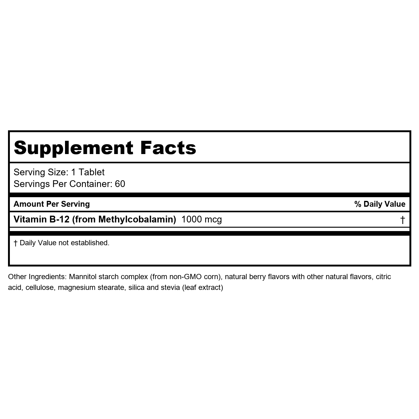 KAL B-12 Adénosylcobalamine Activmelt Fraise 90 micro-comprimés