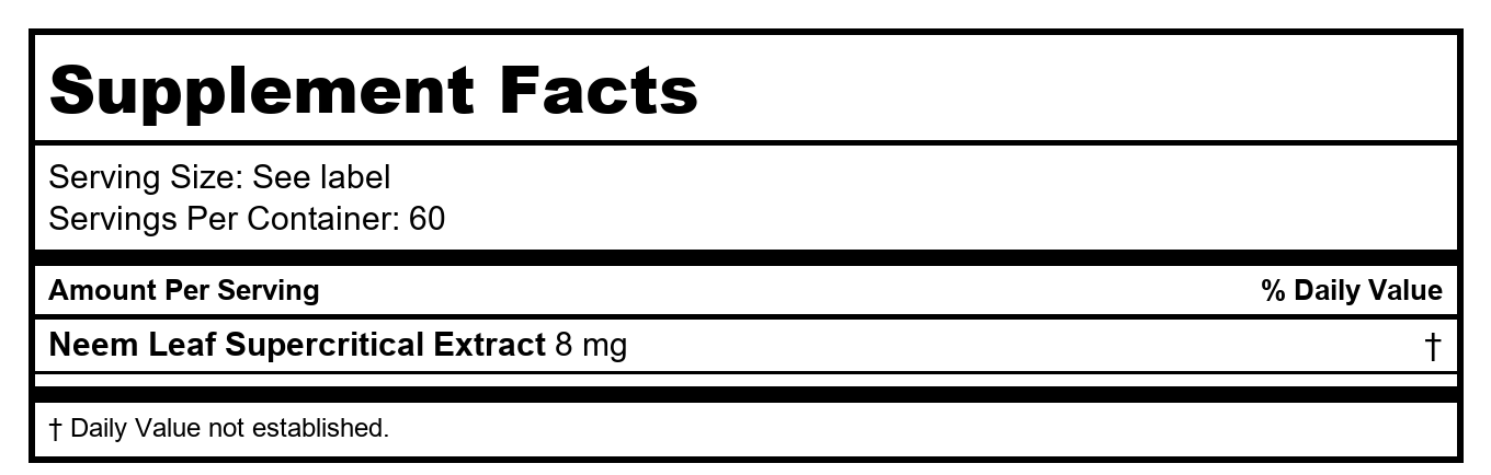 Organix South Supercritical Neem Leaf 60 Softgels