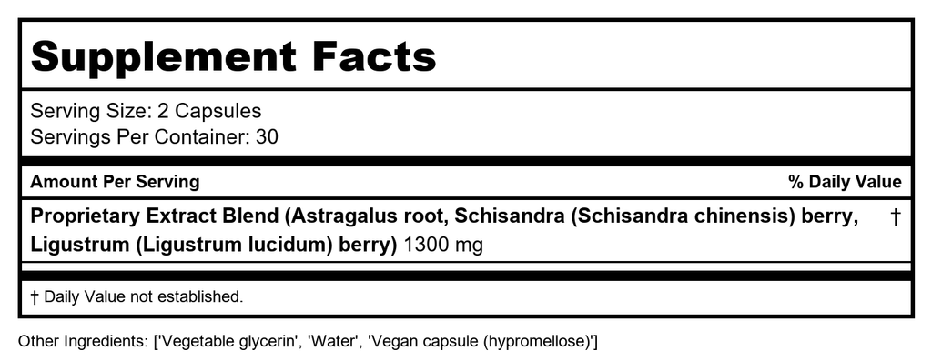 Gaia Herbs Astragalus Supreme 60 Vcaps (Pro version - 3-in-1 immune formula)