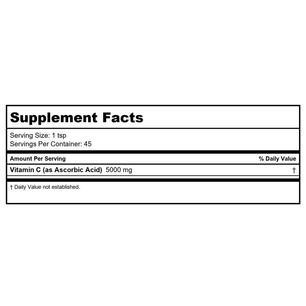 Thompson Vitamine C en poudre 5 000 mg 8 oz