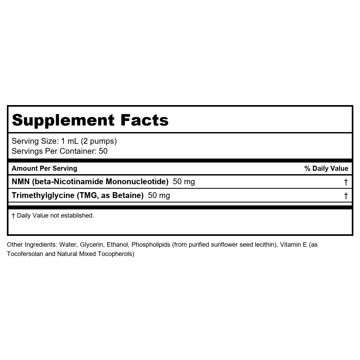 Quicksilver Scientific NAD+ Gold 1.7 Oz