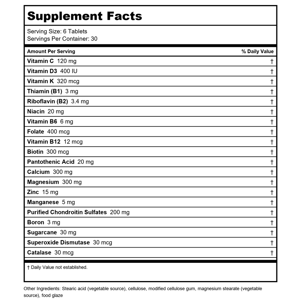 Biotics Research Osteo-B Plus 180 Comprimés