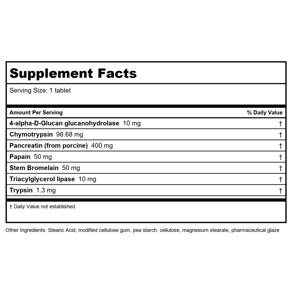 Biotics Research Intenzyme Forte 50 comprimés