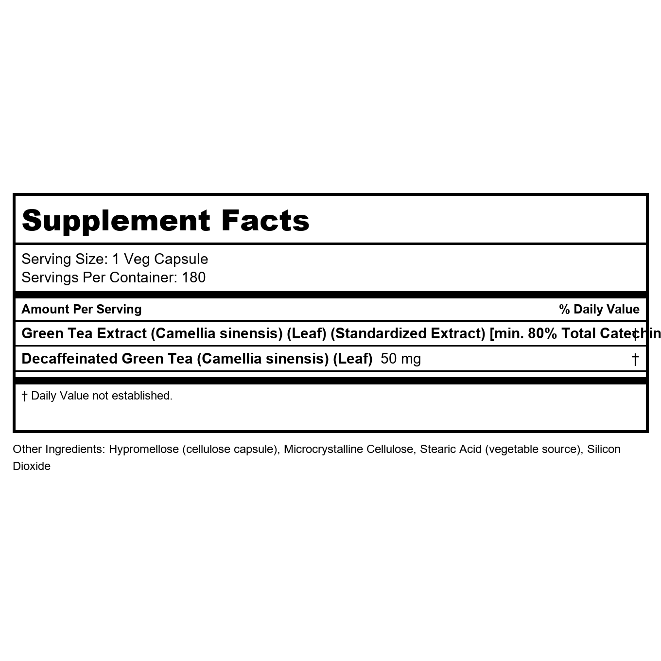 LuckyVitamin EGCG 400mg 180 gélules végétales