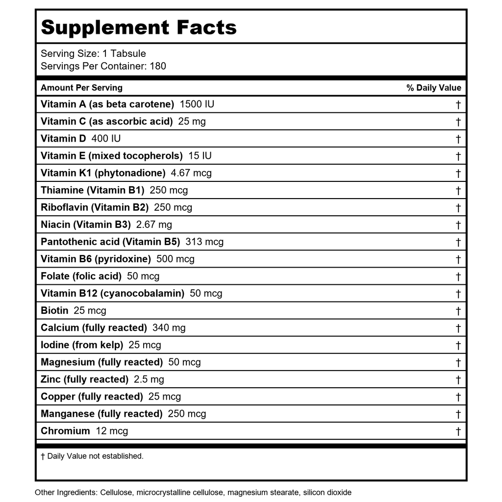 Perque - Life Guard Mini Multivitamine/Multiminéraux - 180 Comprimés