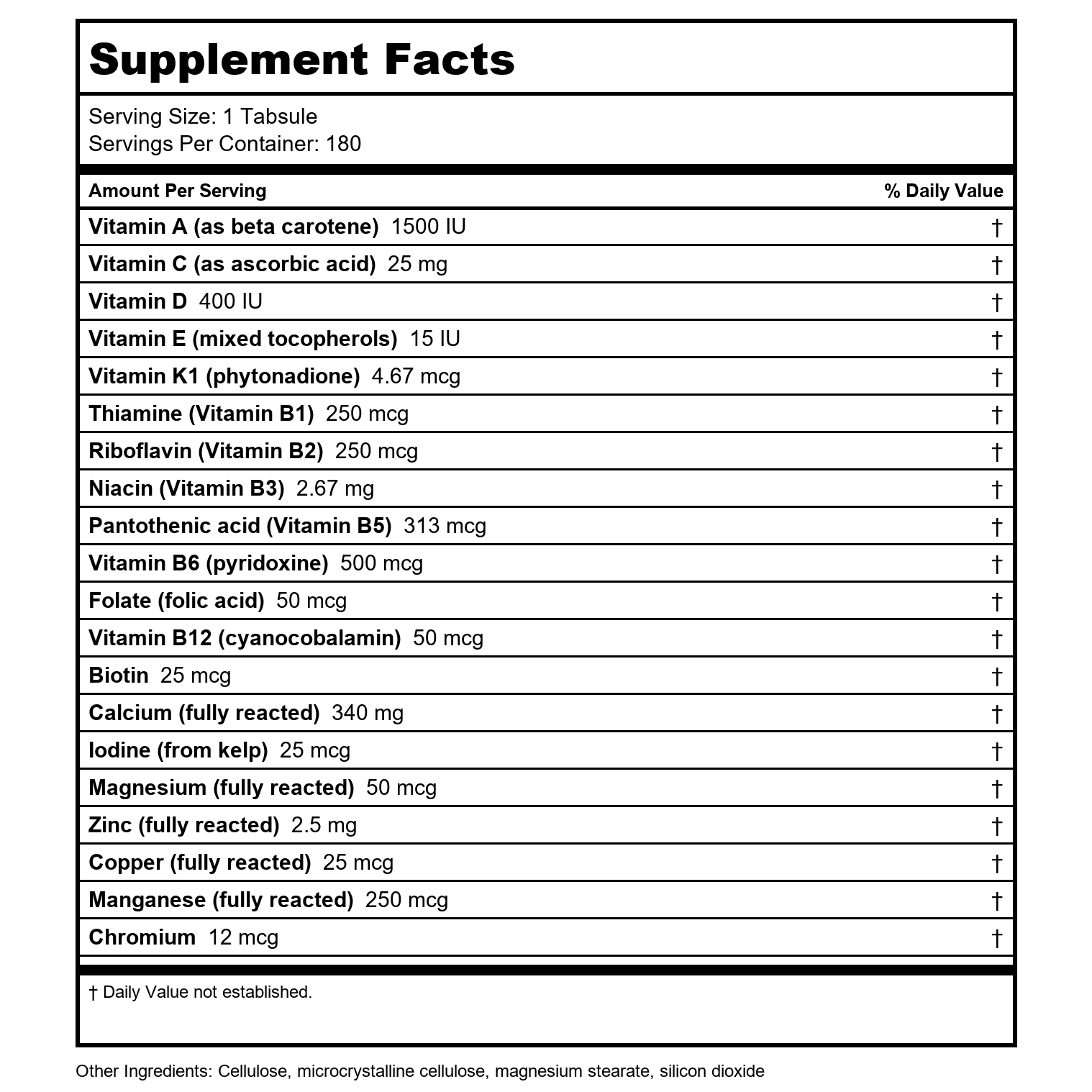 Perque - Life Guard Mini Multivitamine/Multiminéraux - 180 Comprimés