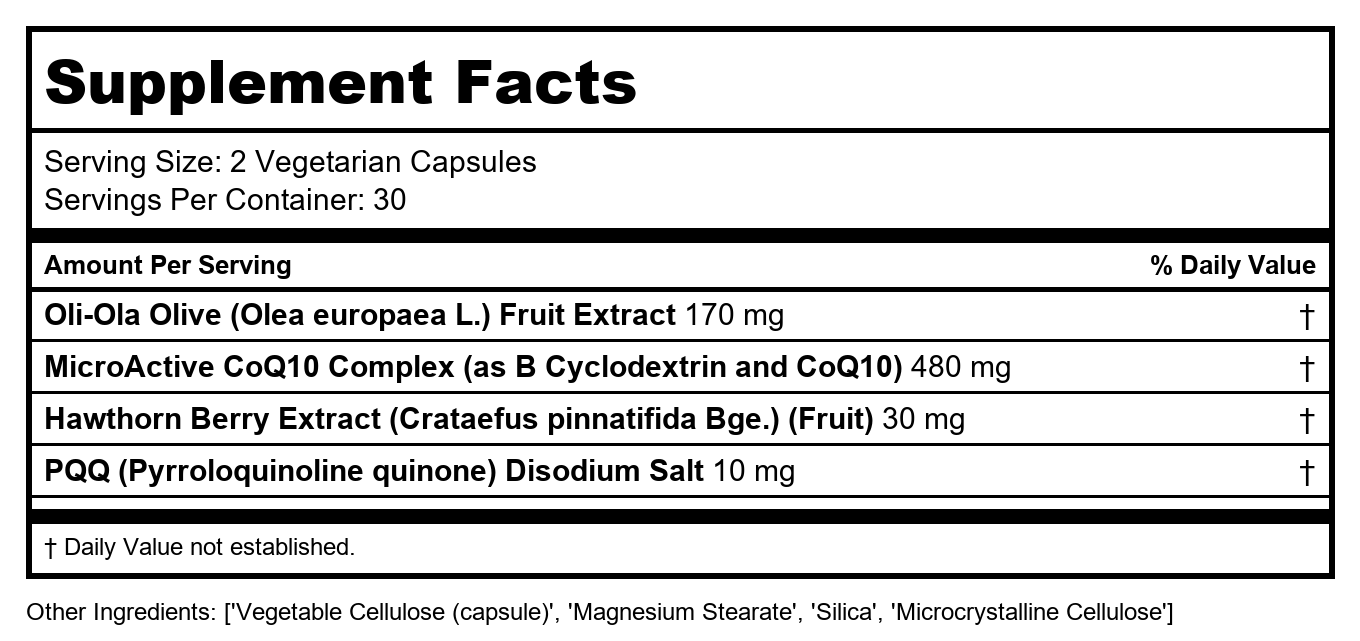 Nature's Answer - CardiMAX Soutien Cardiovasculaire - 60 Gélules Végétariennes