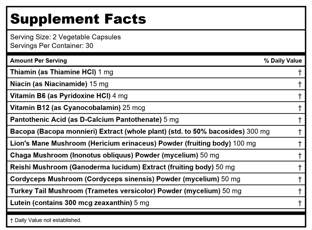BetterBrand - Meilleure Concentration - 60 Gélule(s) Végétale(s)
