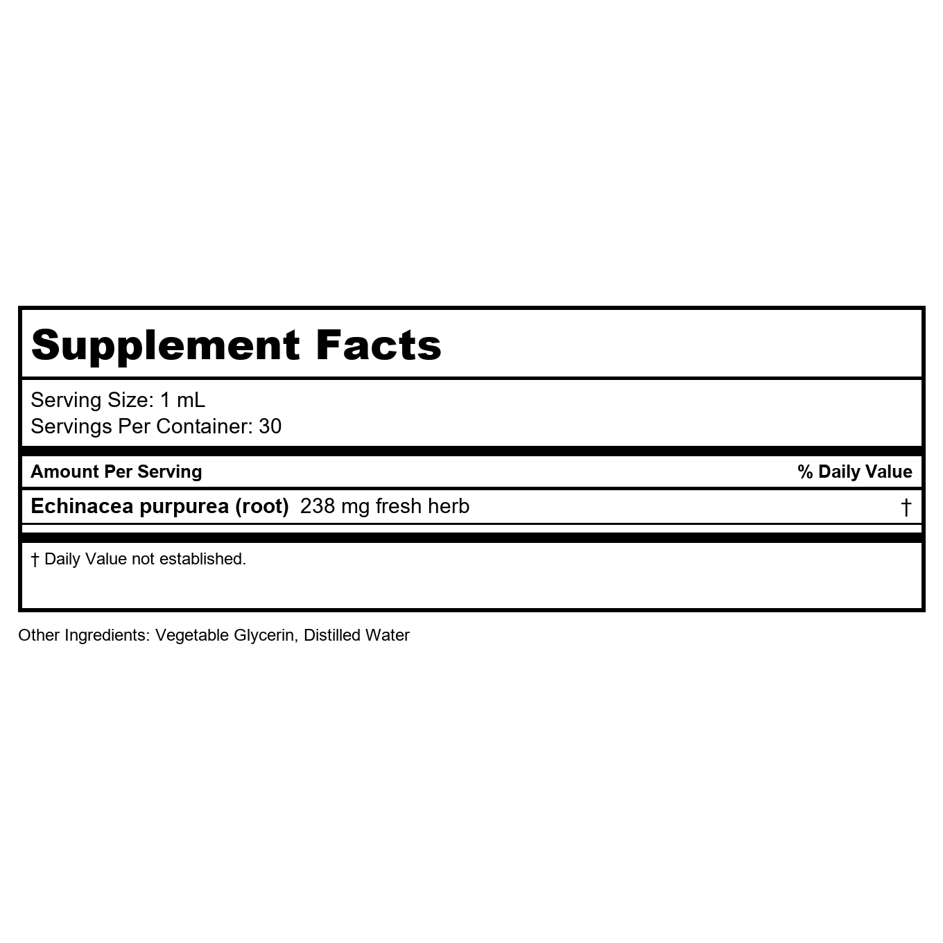 Herb Pharm Échinacée Dorée Sans Alcool 30 ml
