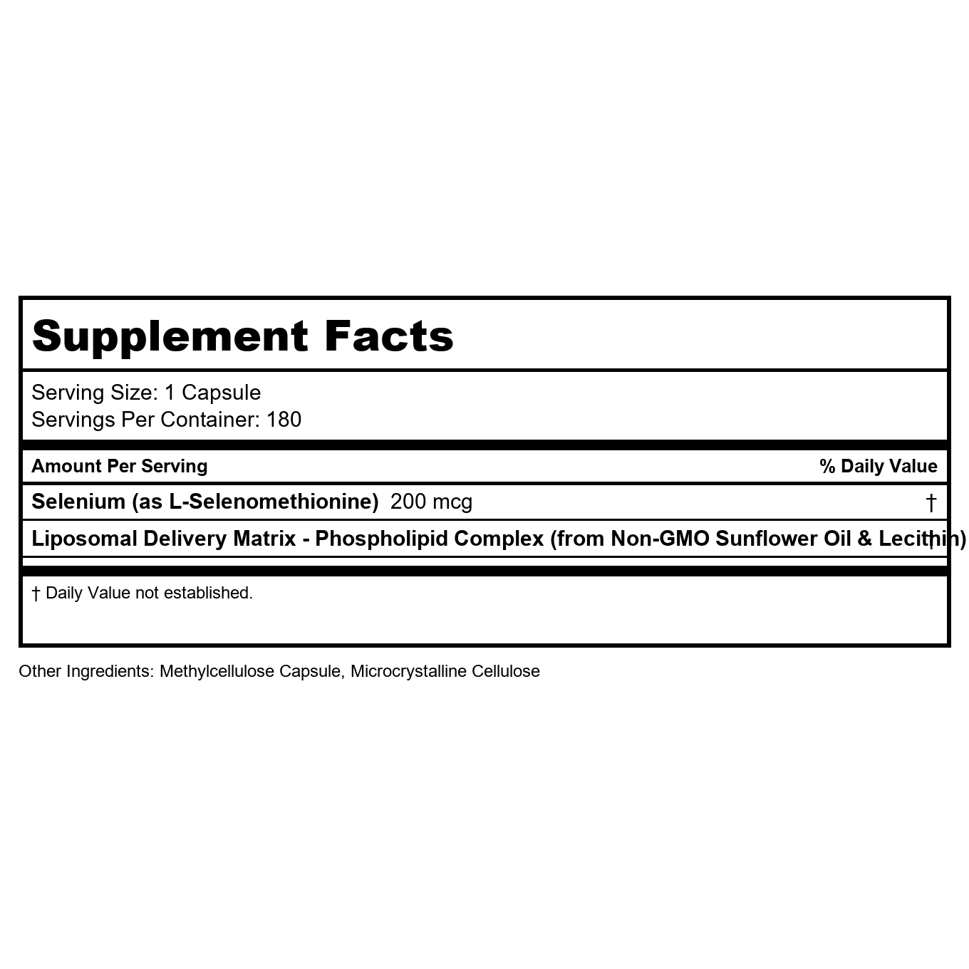 Codeage - Sélénium Liposomal - 180 Capsules