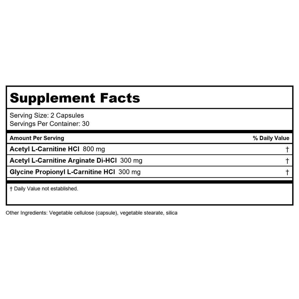 Life Extension Optimized Carnitine 60 gélules