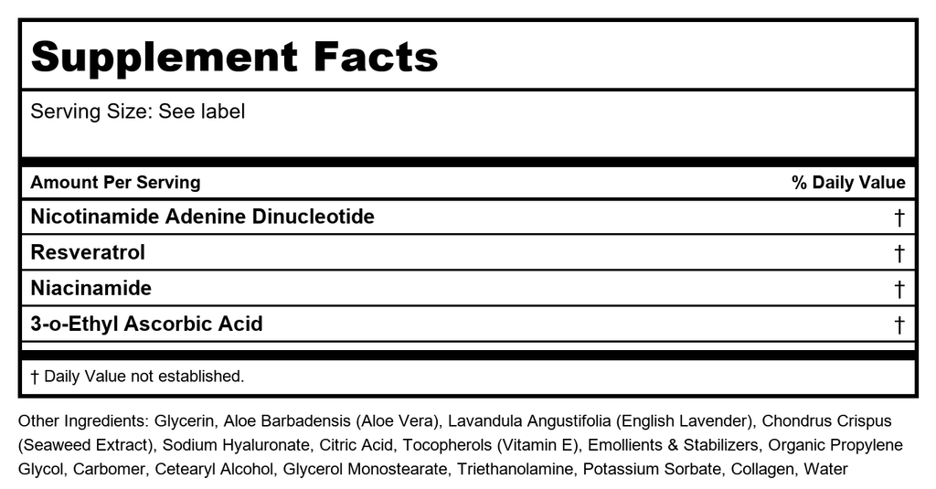 Codeage - Sérum Visage NAD+ Resvératrol - 100 ml
