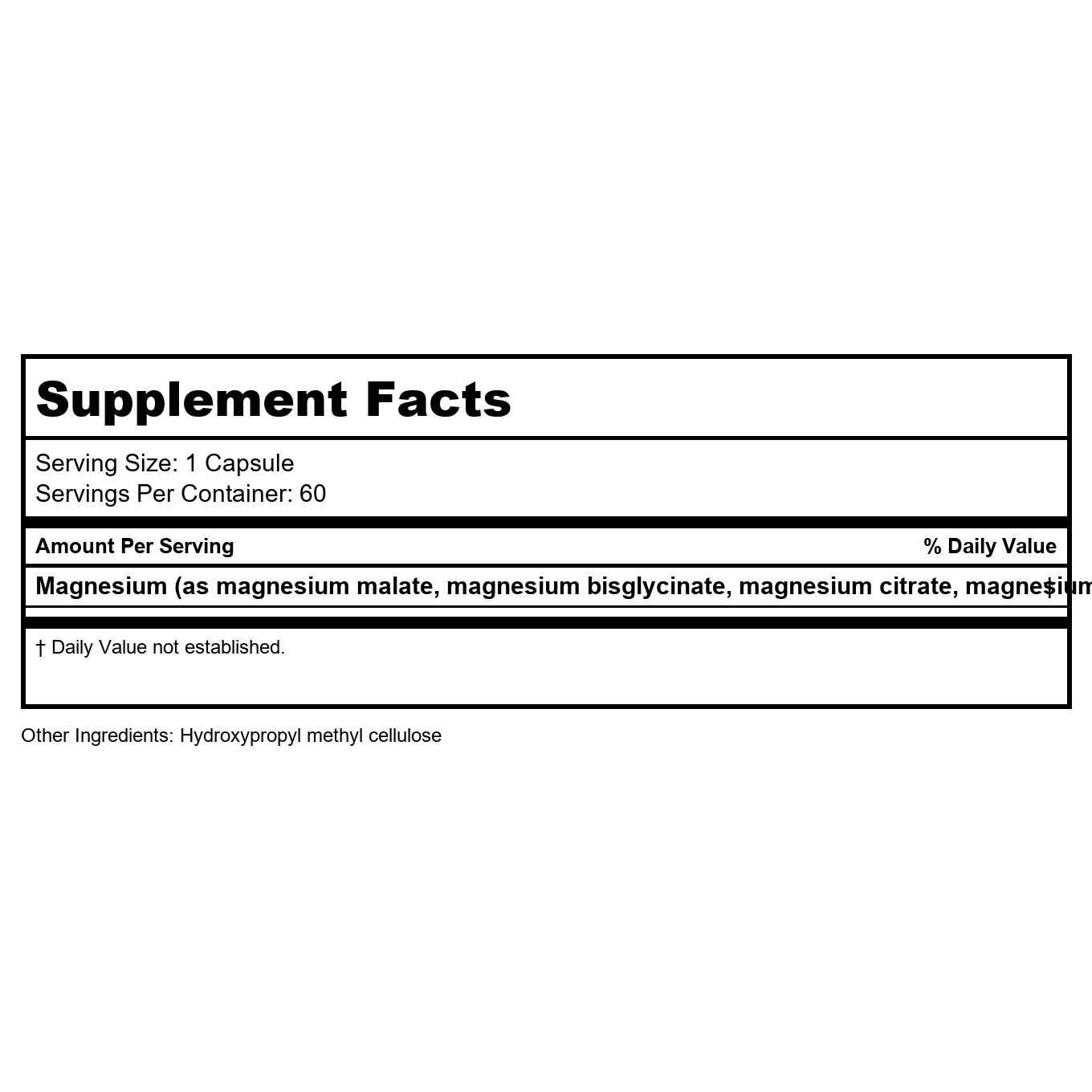 BioGena - Magnésium 7 Sels - 60 Gélules