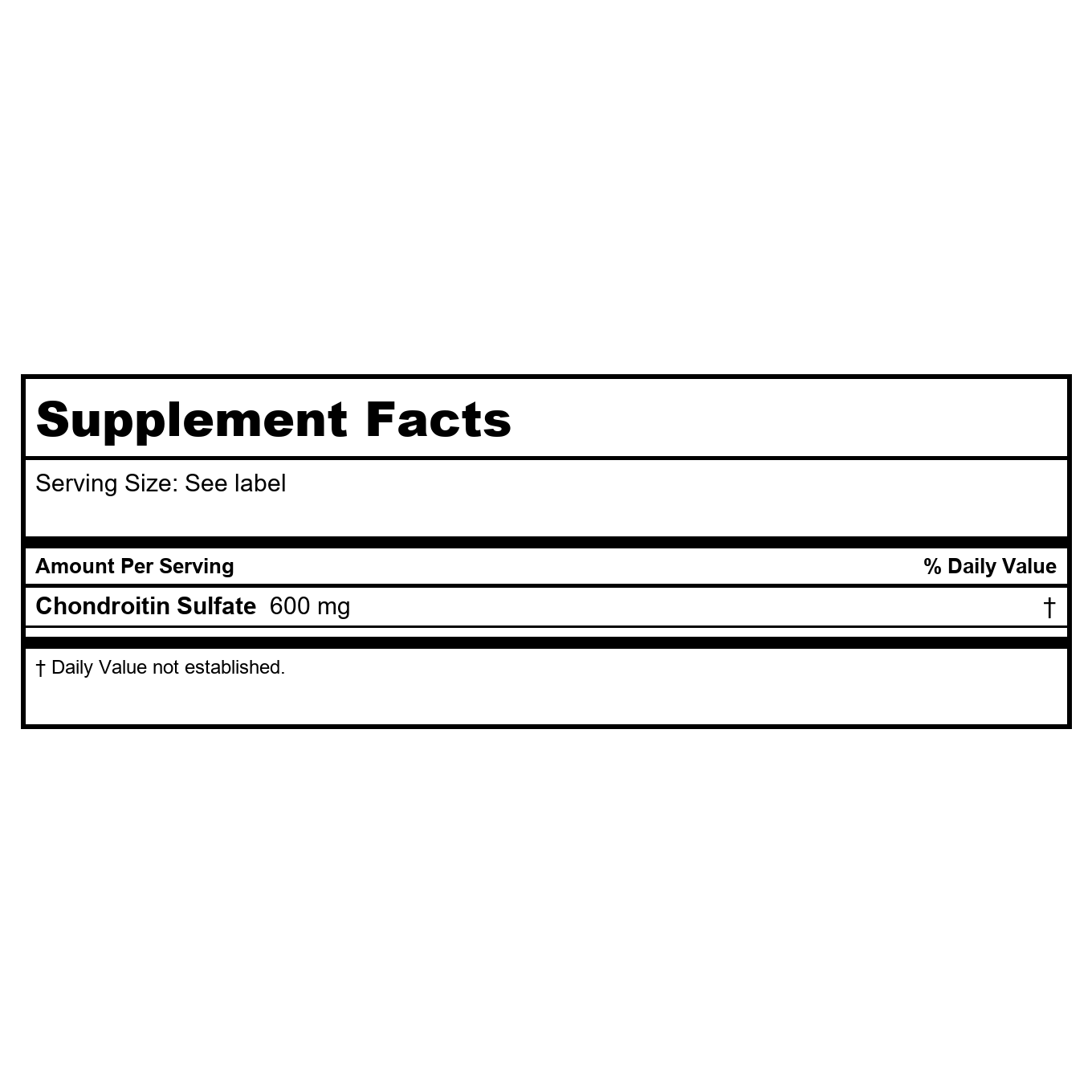 Now Foods Chondroitin Sulfate 600 mg 120 Capsules - 3226 - 2 Pack