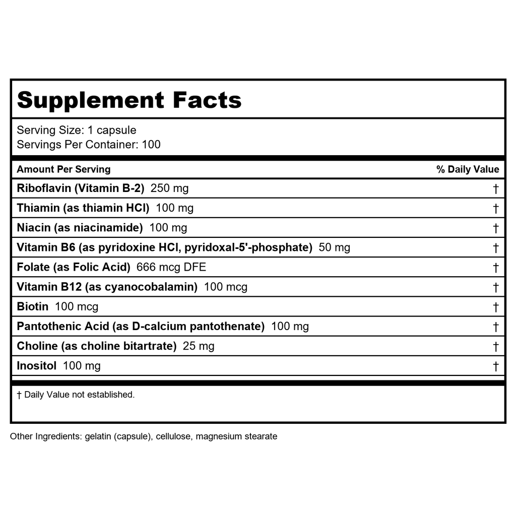 Nature's Life Vitamin B-2 250mg 100 Tablets PN