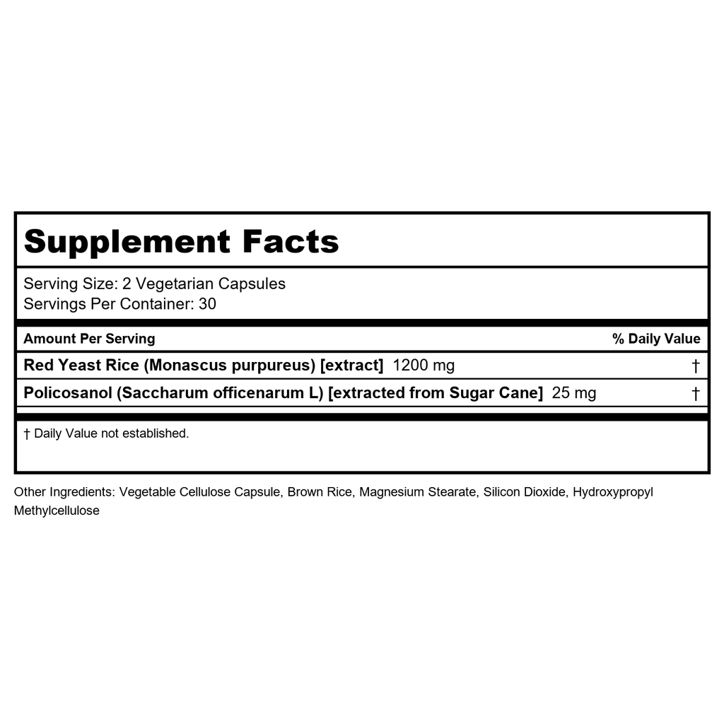 Lifetime Red Yeast Rice & Policosanol 60 Vcaps PN