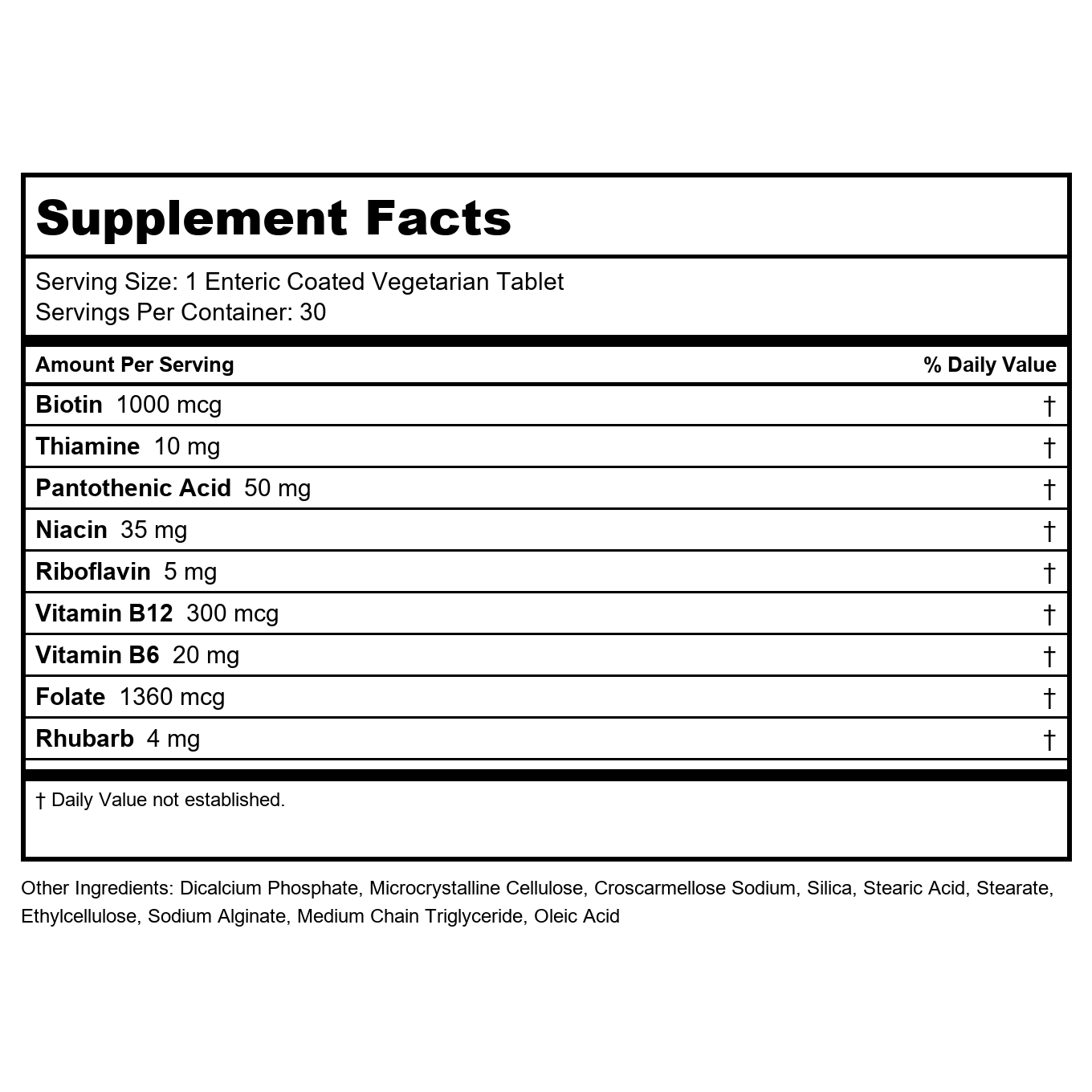Life Extension Femme jeune 40+ avec complexe de vitamines B, 30 comprimés