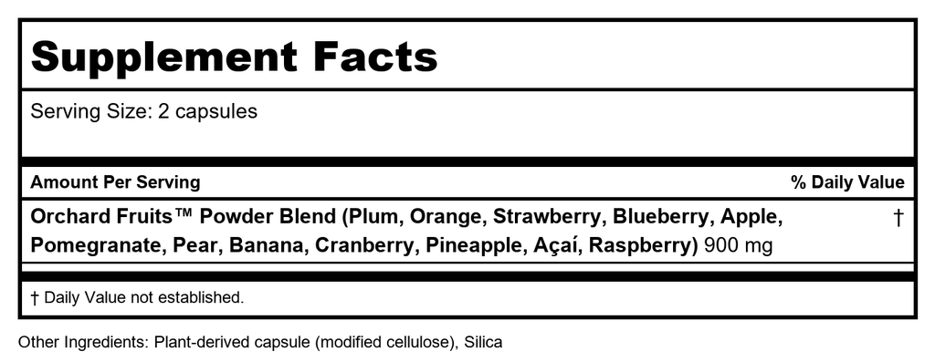 Nature's Way Orchard Fruits 60 Vcaps