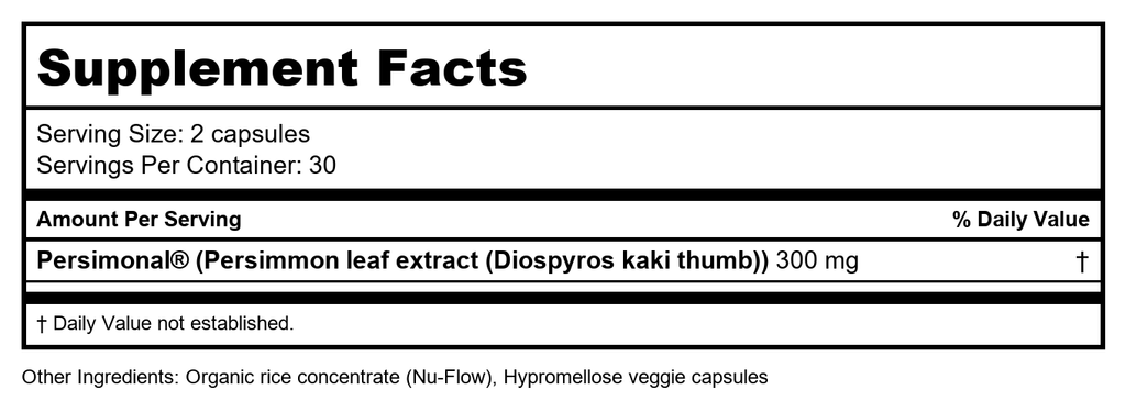 Longevity by Nature - Persimonal Soutien à la Santé Cardiovasculaire - 60 Gélules
