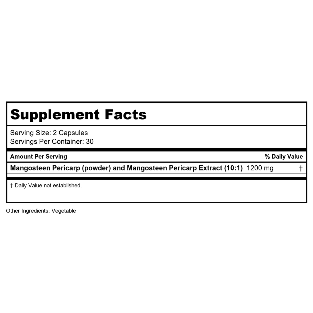 Emerald Labs - Extrait de Mangoustan 6:1 - 60 Gélules Végétariennes Anciennement FruitrientsX