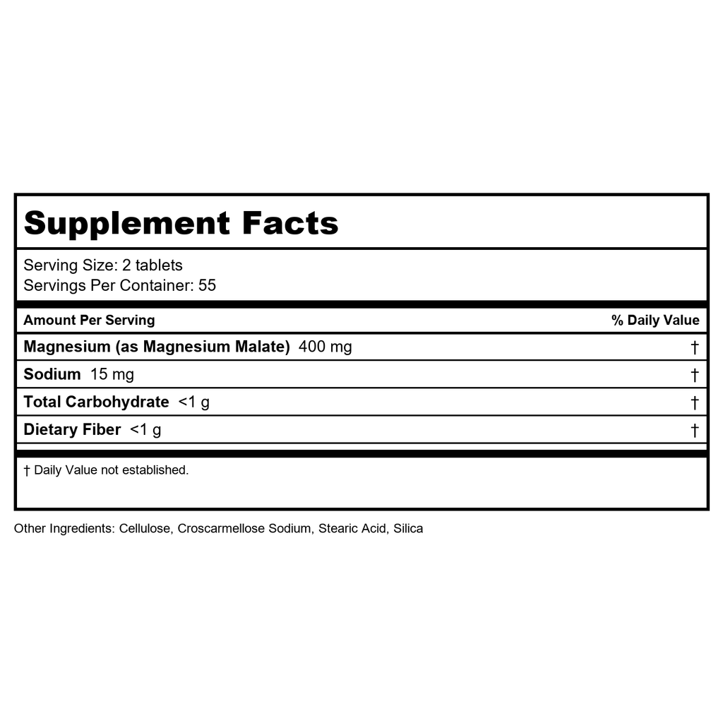Thompson Magnesium Malate 400mg 120 Tablets