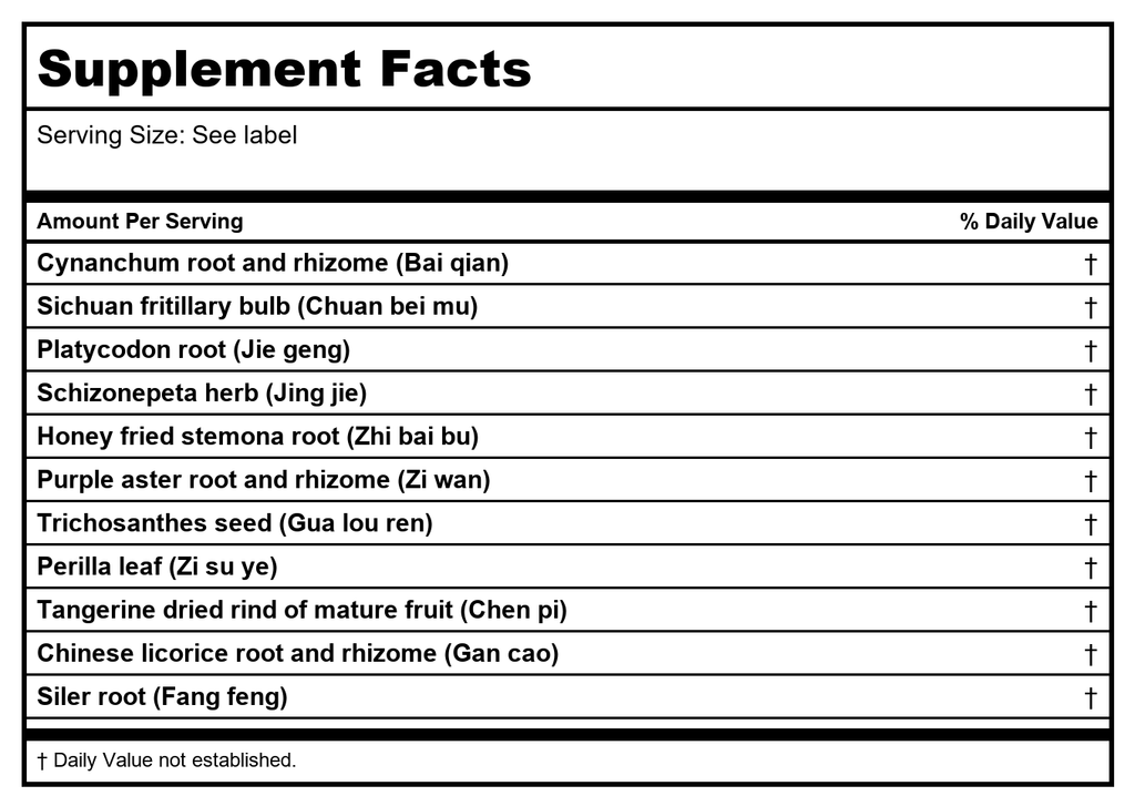 Kan Herb Traditionals Libération du Qi du Poumon 120 comprimés