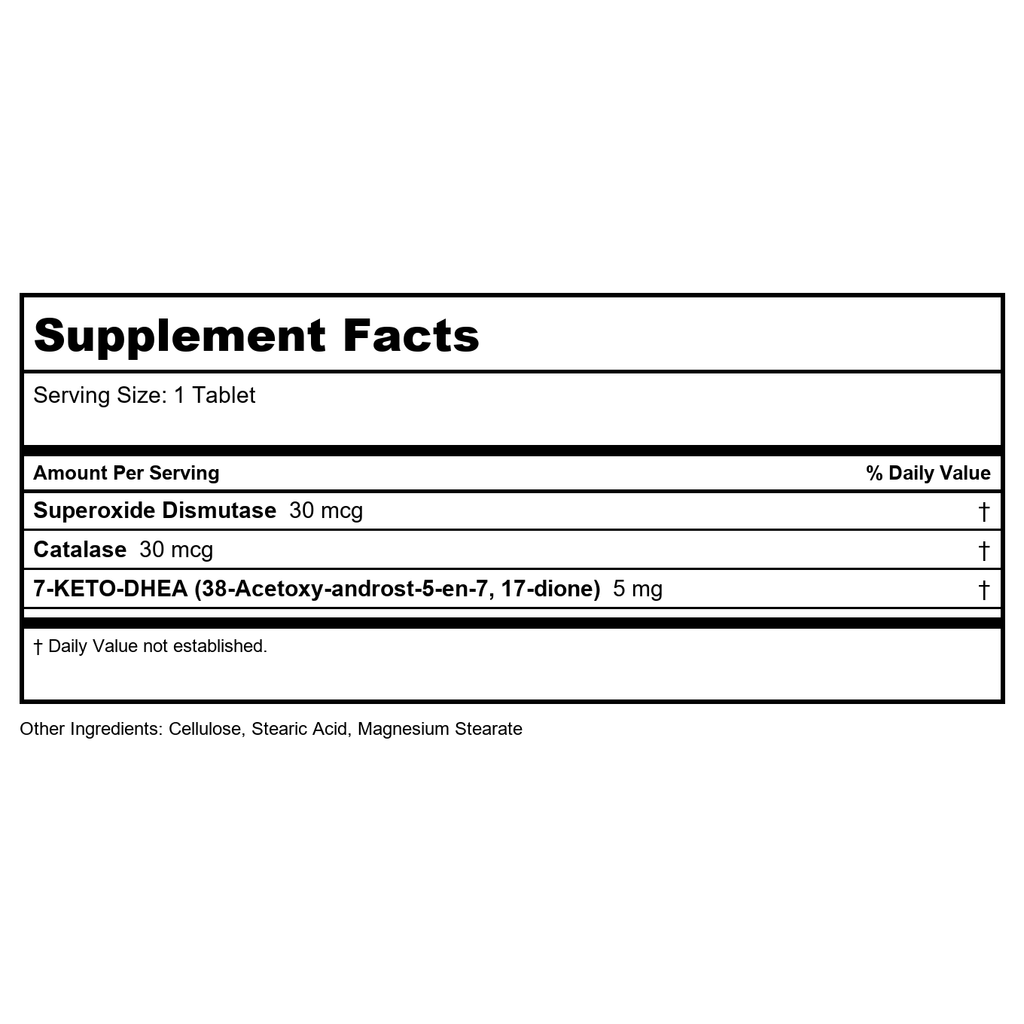Biotics Research 7-Keto-Zyme, 120 comprimés