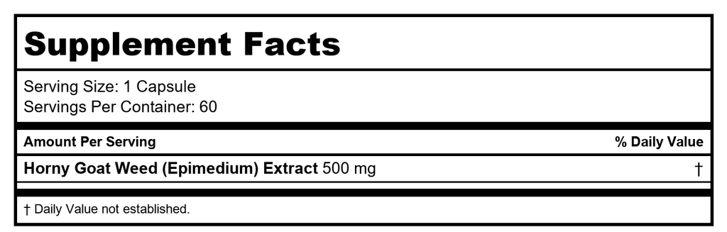 Nature's Way Horny Goat Weed 60 Vcaps - 15311 - Lot de 2