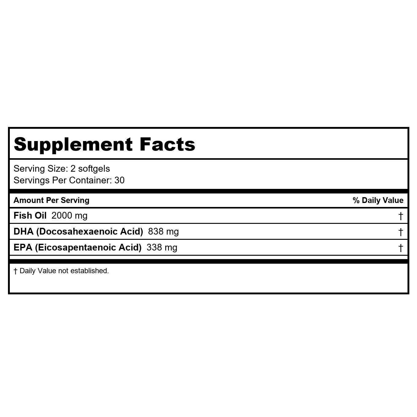 Nature's Way Mega-DHA 60 Capsules molles - Lot de 2