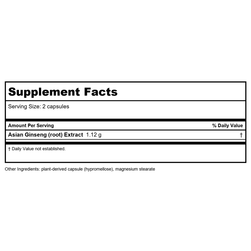 Nature's Way Ginseng Asiatique 50 Vcaps - Lot de 2