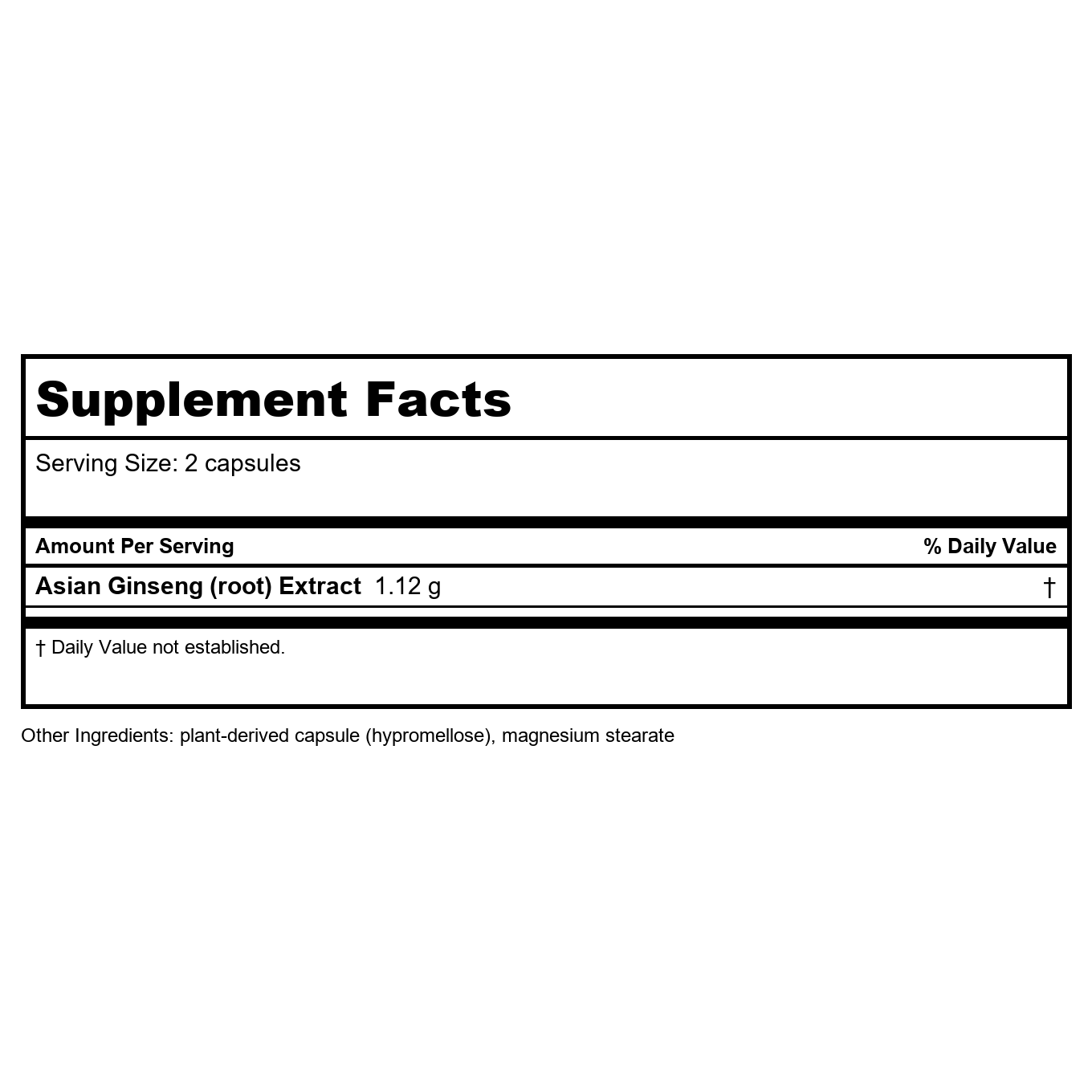 Nature's Way Ginseng Asiatique 50 Vcaps - Lot de 2