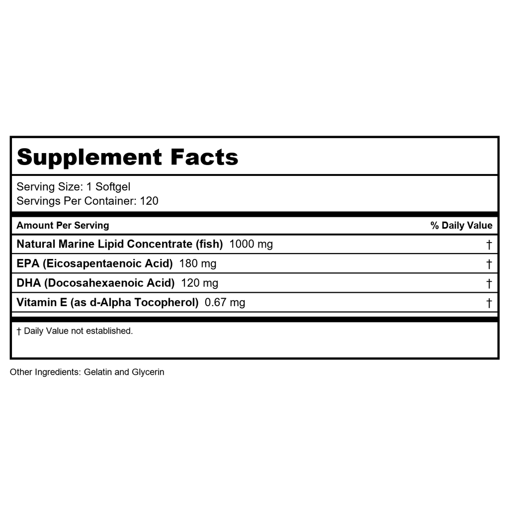 KAL Omega 3 180mg EPA, 120mg DHA (60 CT, 120 Serv)
