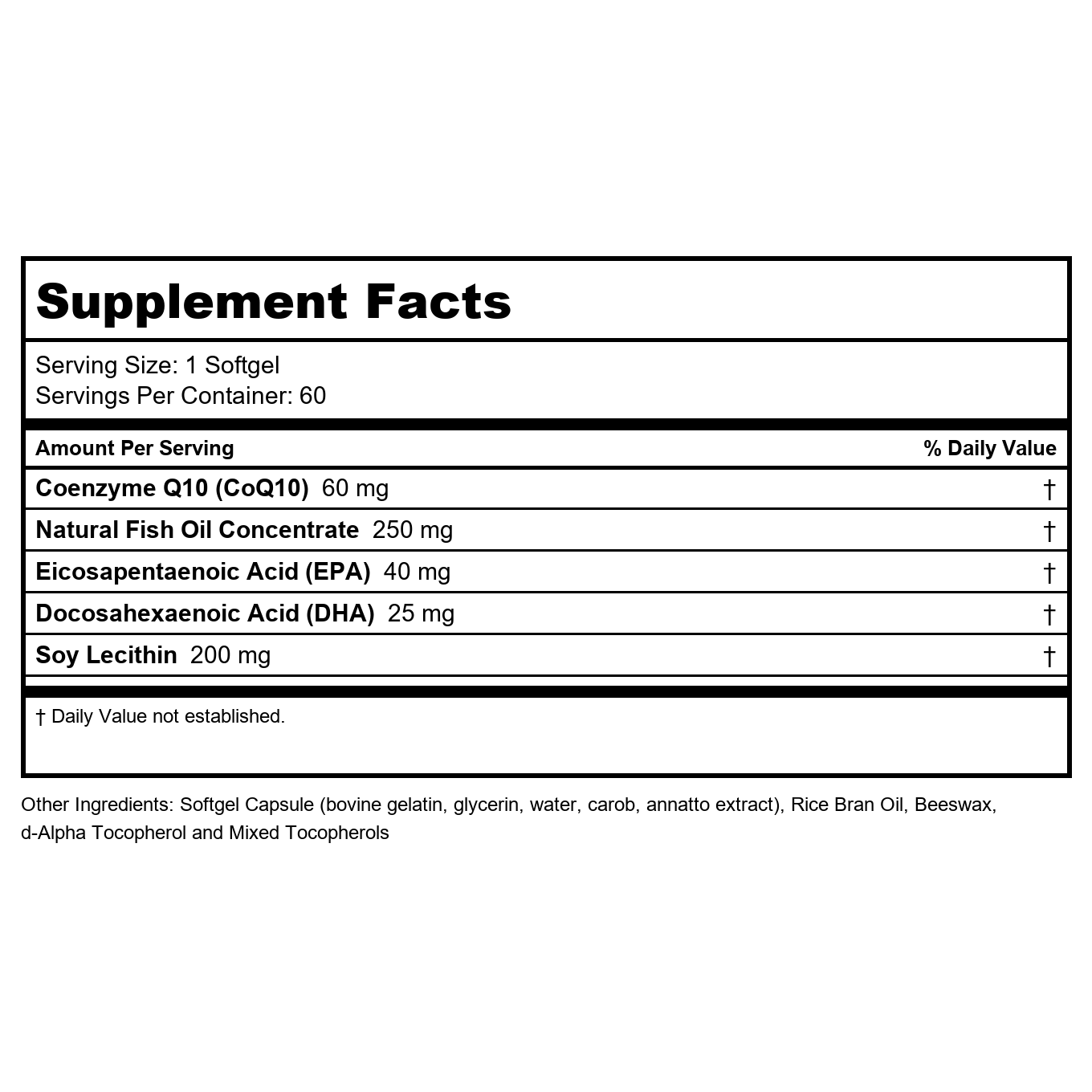 NOW Supplements, CoQ10 60 mg with Omega 3 Fish Oil, Cardiovascular Health, 60 Softgels