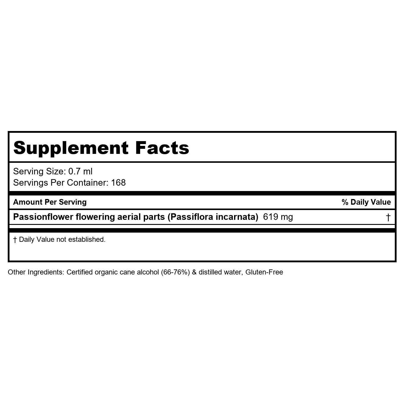 Herb Pharm Certified Organic Passionflower Liquid Extract - 4 Fl Oz
