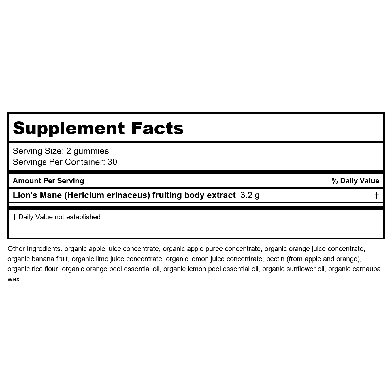 Gaia Professional Herb Lion's Mane pro Gummies 60 pieces