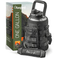 Growler isotherme en acier inoxydable d'une capacité de 3,8 L avec sac de transport tactique