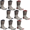 Chaussettes ras du cou isolantes thermiques en coton pour temps froid pour hommes ou femmes - Paquet de 9 - Femmes