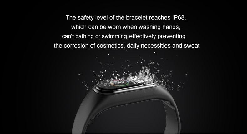 Montre connectée intelligente Fréquence cardiaque Pression Podomètre Montres de sport Bracelet Montre de sport électrique pour téléphones Montre intelligente de santé Moniteur de fréquence cardiaque Moniteur de sommeil Écran tactile étanche
