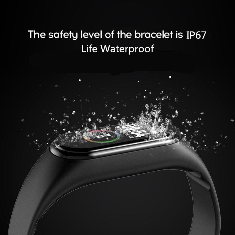 Montre connectée intelligente Fréquence cardiaque Pression Podomètre Montres de sport Bracelet Montre de sport électrique pour téléphones Montre intelligente de santé Moniteur de fréquence cardiaque Moniteur de sommeil Écran tactile étanche