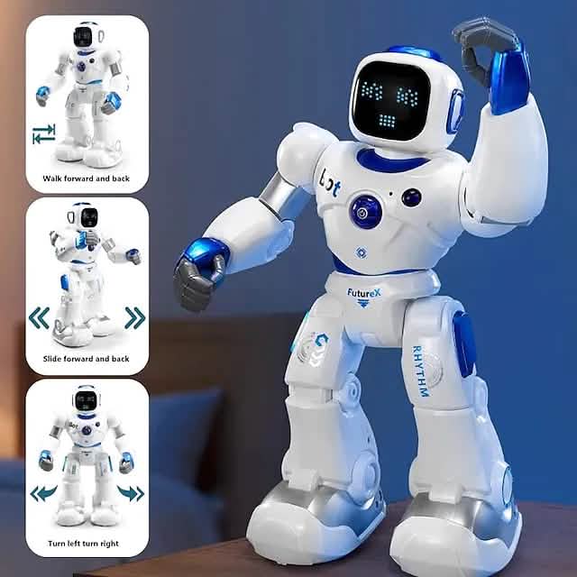 Robot télécommandé à capteur de gravité avec programmation intelligente