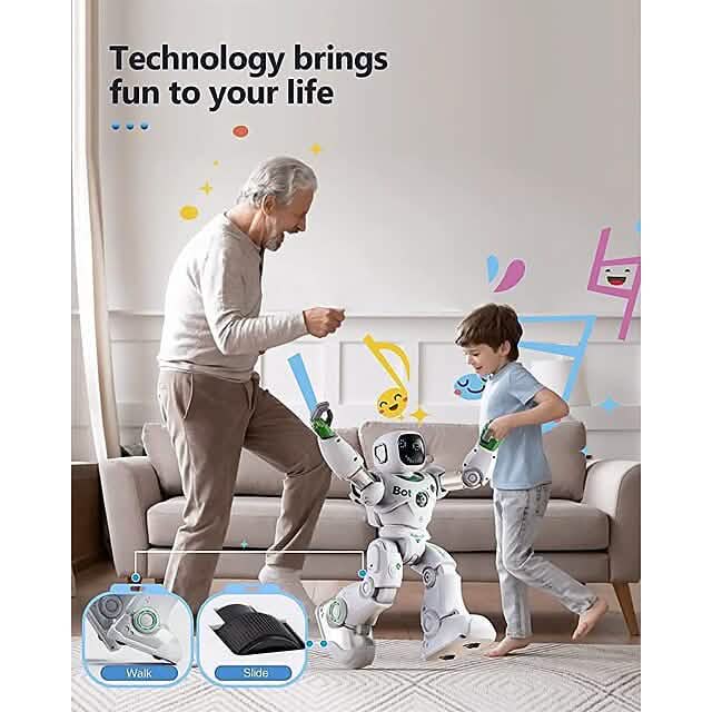 Robot télécommandé à capteur de gravité avec programmation intelligente