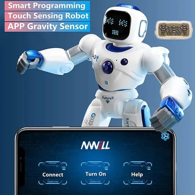 Robot télécommandé à capteur de gravité avec programmation intelligente