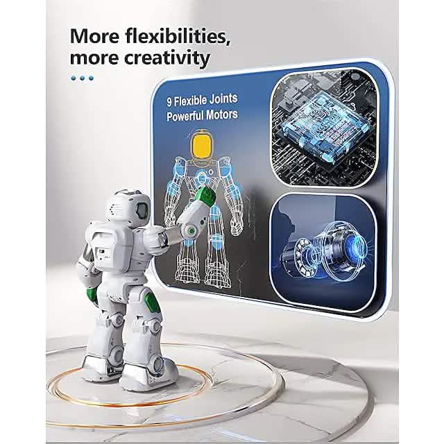 Robot télécommandé à capteur de gravité avec programmation intelligente