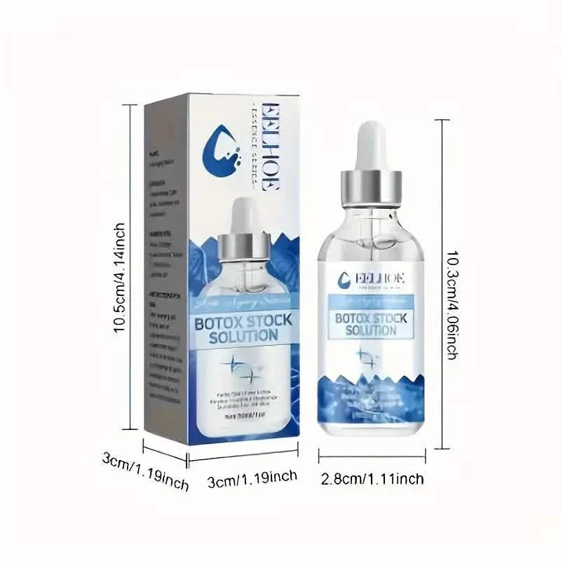 Sérum Intensif Anti-âge à l'Effet Botox - Sérum au Collagène pour la Peau avec Vitamine C, Acide Hyaluronique et Niacinamide