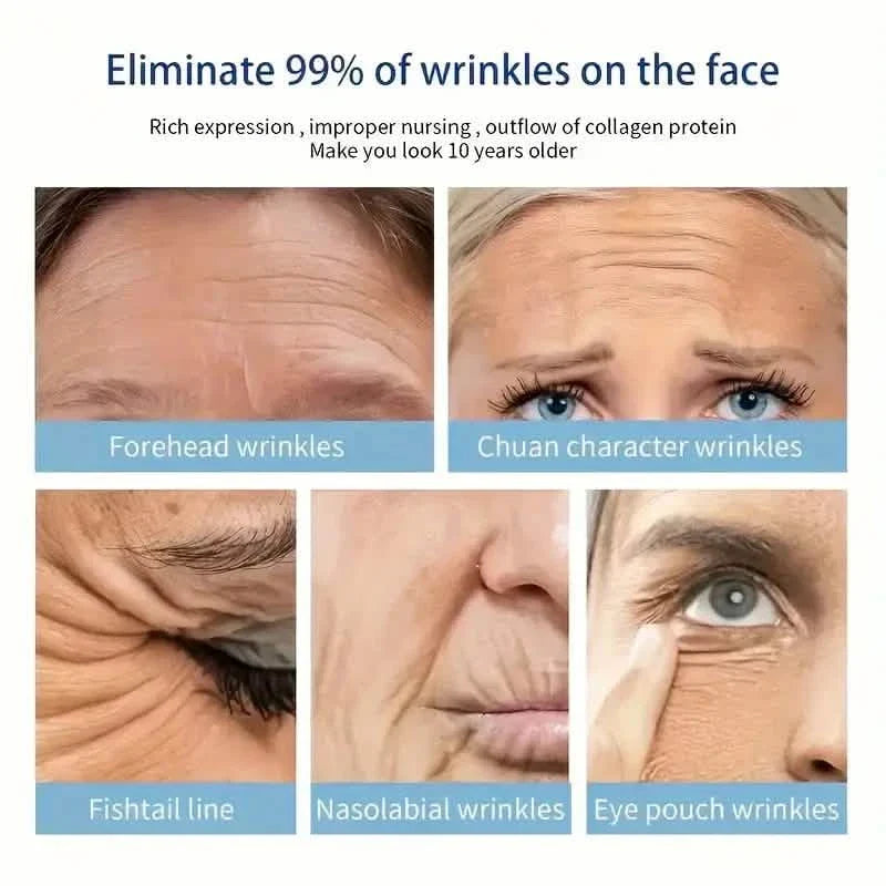 Sérum Intensif Anti-âge à l'Effet Botox - Sérum au Collagène pour la Peau avec Vitamine C, Acide Hyaluronique et Niacinamide