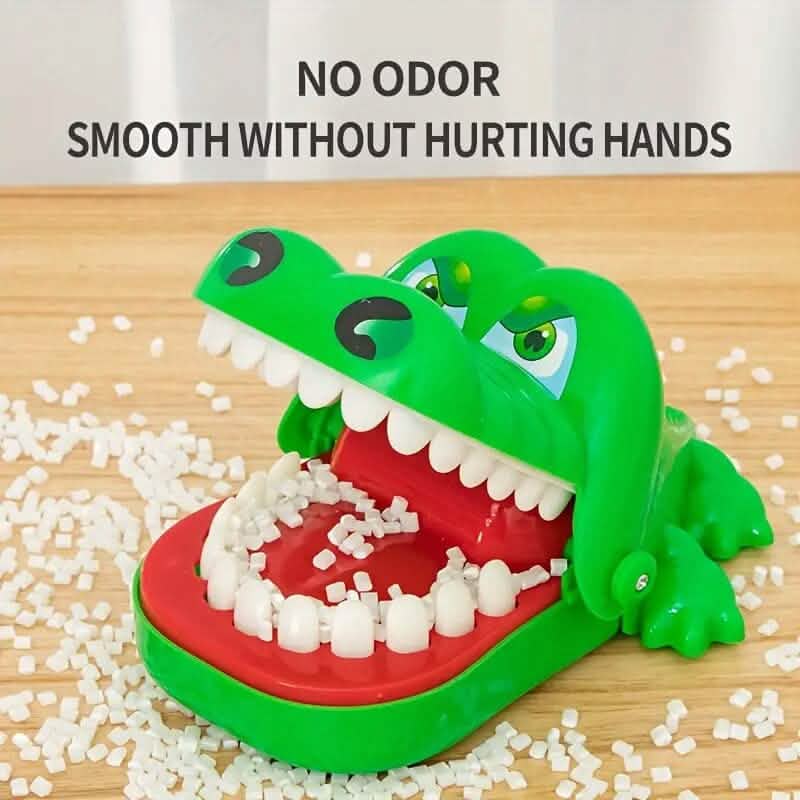 Jouet interactif crocodile qui mord le doigt